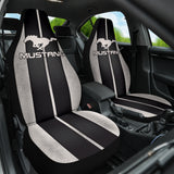 Black Ford Mustang Fastback Muscle Car Seat Covers 210101