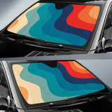 Retro Curve Colorful Car Auto Sun Shades Style 1 210202