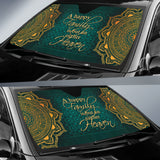 Family Quote A Happy Family Is But An Earlier Heaven Car Auto Sun Shades Style 2 210102