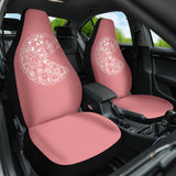 Pizza Pattern Design Pink Background Car Seat Covers 213101