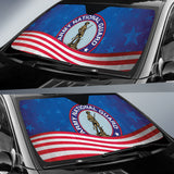 Nation Guard Car Auto Sun Shades American Flag Style 2 210602