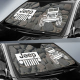 Jeep Offroad Car Auto Sun Shades Tungsten White Stones 210102