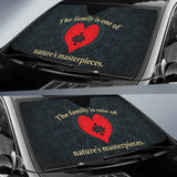 Family Quote The Family Is One Of Nature Masterpieces Car Auto Sun Shades Style 1 210102