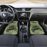 Jeep Offroad Drabolive Black Beach Palms Car Floor Mats Style 2 211701