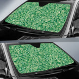 Green Paisley Pattern Car Auto Sun Shades 212201