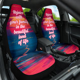 Family Quote Rejoice With Your Family In The Beautiful Land Of Life Car Seat Covers Style 2 210102