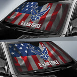 US Air Force American Flag Auto Sun Shades 210402