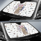 Deer Boho Arrow Feather Car Auto Sun Shades 211601