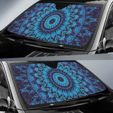 Blue Mandala Circle Car Auto Sun Shades 212401