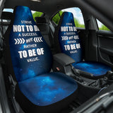 Compliment Quote Strive Not To Be A Success, But Rather To Be Of Value Car Seat Covers Style 2 213101