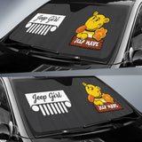 Jeep Girl Grill Jeep Car Auto Sun Shades Gray 210102