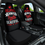 Family Quote Rejoice With Your Family In The Beautiful Land Of Life Car Seat Covers Style 1 210102