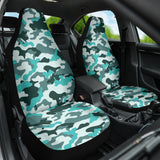 Turquoise Camouflage Car Seat Covers 211601