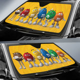 Amazing Gift Idea M&M Funny Members Car Auto Sun Shades 210101