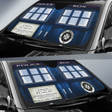 British Blue Vintage Police Box Tardis Doctor Who Car Auto Sun Shades 213001
