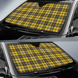 Yellow Black Plaid Pattern Car Auto Sun Shades 212401