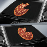 Delicious Pizza Black Background Car Auto Sun Shades 213101