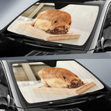 Pug Bread Loaf Funny Dog Photography Car Auto Sun Shades 211502