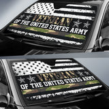 American Flag Camo Proud Us Army Veteran Car Auto Sun Shades 211601