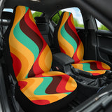 Retro Curve Colorful Car Seat Covers Style 2 210202