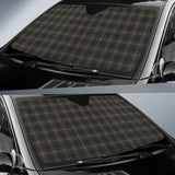 Black Plaid Pattern Car Auto Sun Shades 212401