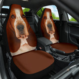 Basset Hound Dog Car Seat Covers Funny Dog Face 210302