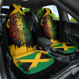 Jamaica Lion Flag Grunge Car Seat Covers 211701
