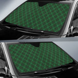 Green Plaid Pattern Car Auto Sun Shades 212401