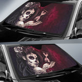 Sugar Skull Girl Car Auto Sun Shades 210302