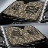 Jeep Offroad Car Auto Sun Shades Camouflage Woodland 212801