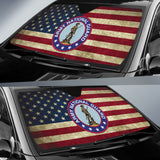 Nation Guard Car Auto Sun Shades American Flag 210502