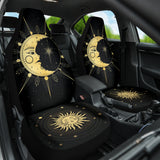 Sun Moon Yellow Magical Car Seat Covers 210402