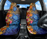 Kanaka Maoli Hawaiian Sea Turtle Tropical Hibiscus And Plumeria Car Seat Covers 211801
