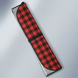 Red Plaid Pattern Car Auto Sun Shades 212401