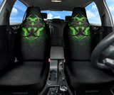 Biohazard Green Grunge Color Splash Car Seat Covers 212101