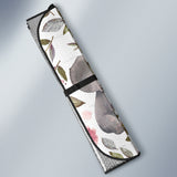 Gentle Baby Elephants Among Soft Floral Patterns Car Auto Sun Shades 211402