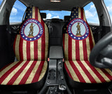 Nation Guard Car Seat Covers American Flag 210502