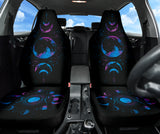 Triple Moon Purple Galaxy Car Seat Covers 210402