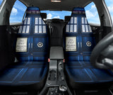 British Blue Vintage Police Box Tardis Doctor Who Car Seat Covers 213001