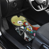 Jack Skellington Black Minimalist Style Nightmare Before Christmas Pattern Car Floor Mats 210101