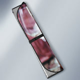 Curious Boston Terrier Peeking from Travel Handbag Car Auto Sun Shades 211502