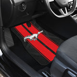 Red Ford Mustang Fastback Muscle Car Floor Mats 210302