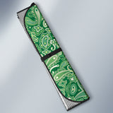 Green Paisley Pattern Car Auto Sun Shades 212201