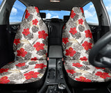 Red Hibiscus Hawaiian Flower Pattern Car Seat Covers 212201