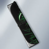 Gothic Green Skull Car Auto Sun Shades 210402