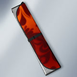 Dachshund Pair Centered on Decorative Floral Pattern Car Auto Sun Shades 211402