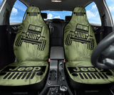 Jeep Offroad Drabolive Black Beach Palms Car Seat Covers Style 1 211701