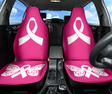 Breast Cancer Butterfly Ribbon Car Seat Covers 210202