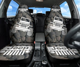 Jeep Offroad Car Seat Cover Tungsten White Stones Style 1 210102
