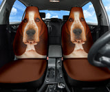 Basset Hound Dog Car Seat Covers Funny Dog Face 210302